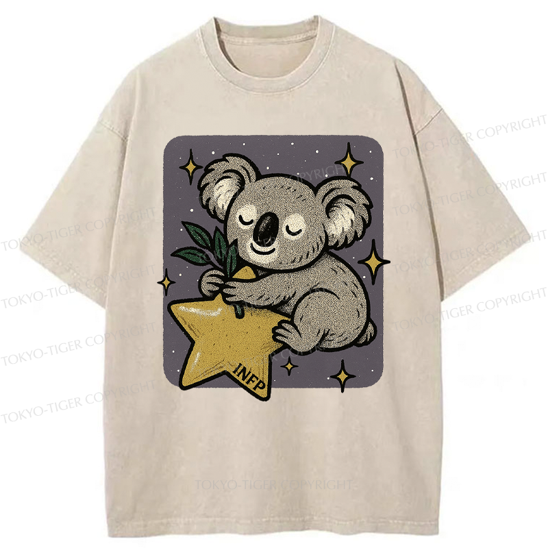 Tokyo-Tiger INFP Koala Washed T-Shirt