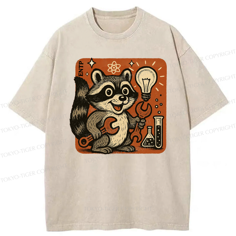 Tokyo-Tiger ENTP Raccoon Washed T-Shirt