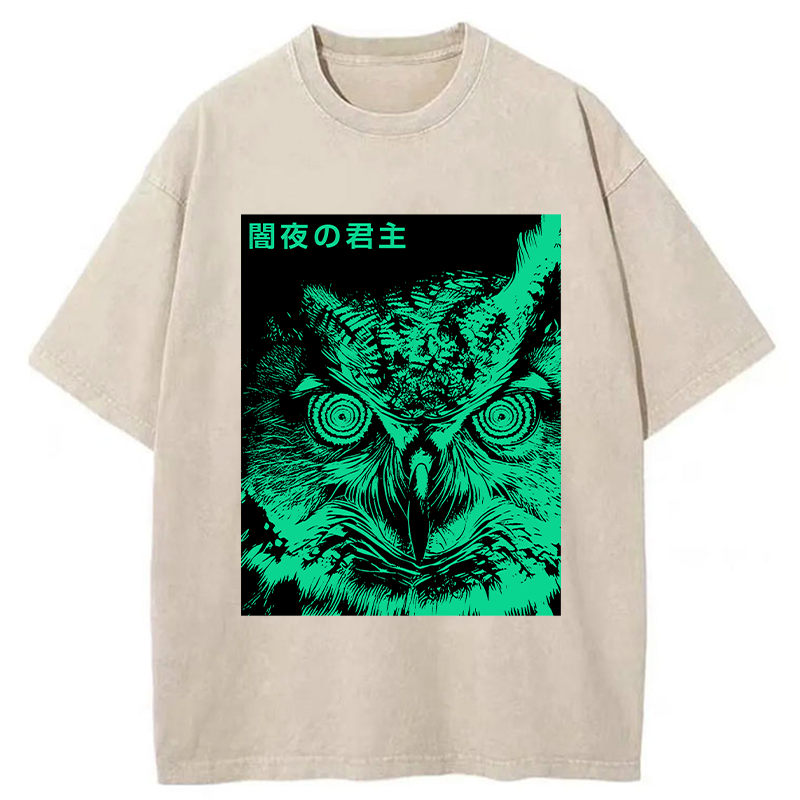 Tokyo-Tiger Lord Of The Dark Night Washed T-Shirt