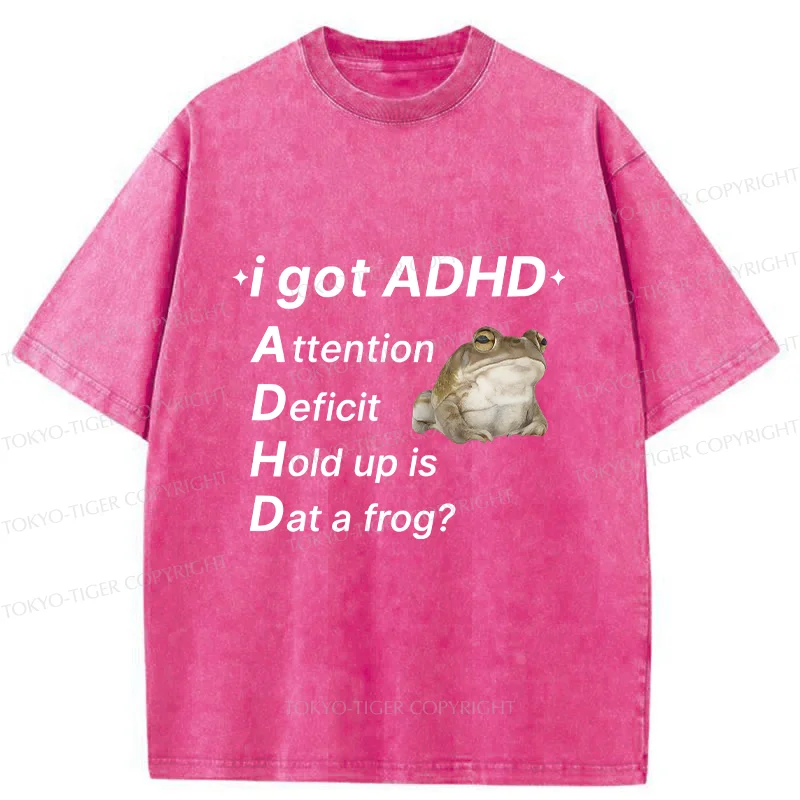 Tokyo-Tiger ADHD Frog Washed T-Shirt