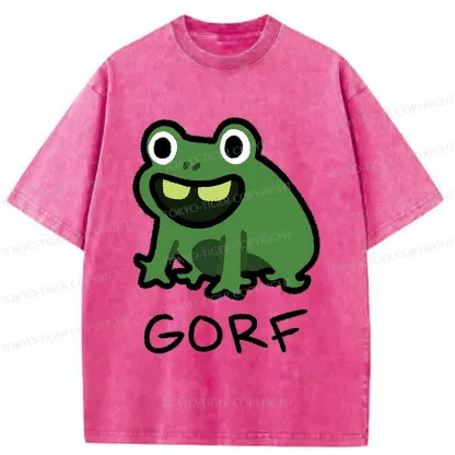 Tokyo-Tiger GORF Funny Washed T-Shirt