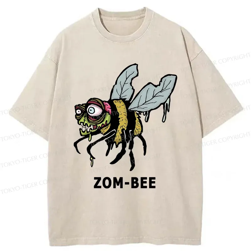 Tokyo-Tiger Halloween Zom-Bee Washed T-Shirt