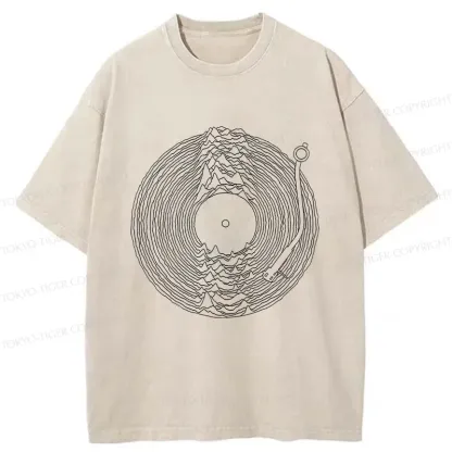 Tokyo-Tiger Record Player Japanese Washed T-Shirt