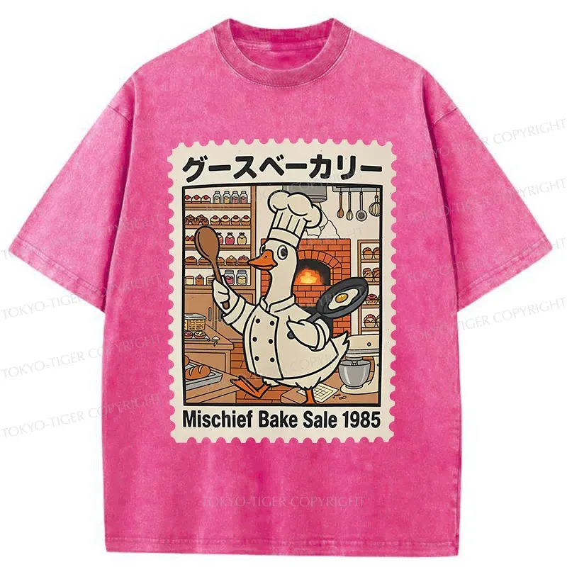 Tokyo-Tiger Stupid Goose Chef Washed T-Shirt