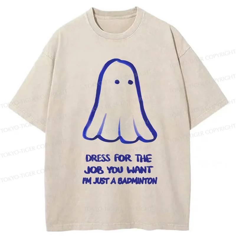 Tokyo-Tiger Funny Ghost Washed T-Shirt