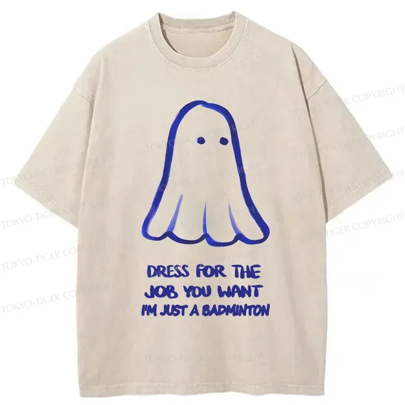 Tokyo-Tiger Funny Ghost Washed T-Shirt