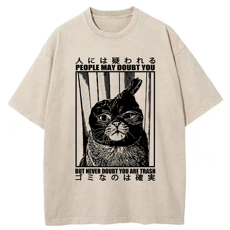 Tokyo-Tiger I'm Sure It's Trash Washed T-Shirt
