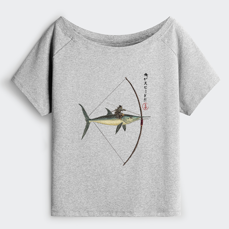 Tokyo-Tiger I Am Speed Off Shoulder T-Shirt