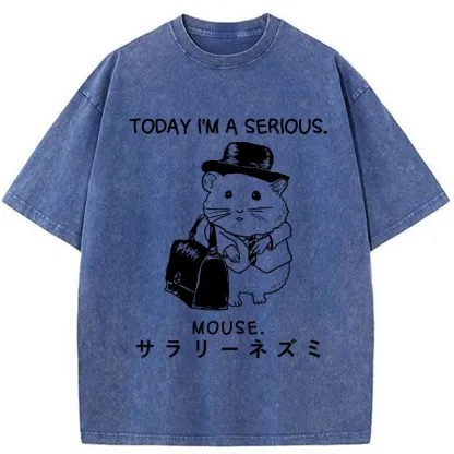 Tokyo-Tiger Today I'm A Serious Washed T-Shirt