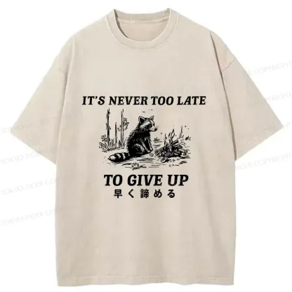 Tokyo-Tiger Give Up Early Washed T-Shirt