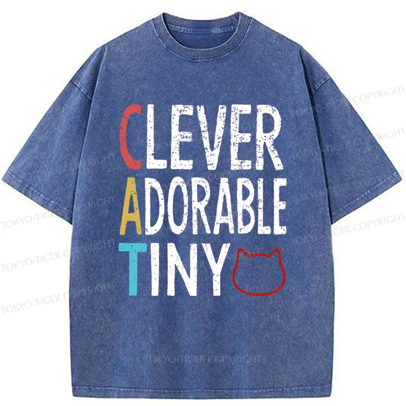 Tokyo-Tiger Qualities Of The Cat Washed T-Shirt