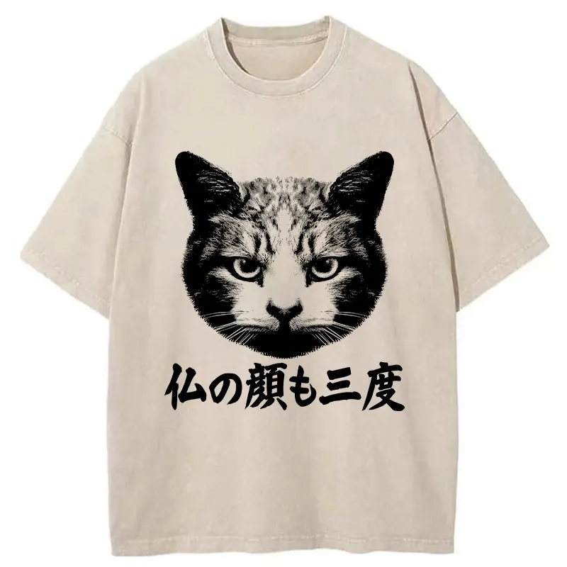 Tokyo-Tiger Cat Hits After Three Messes Washed T-Shirt