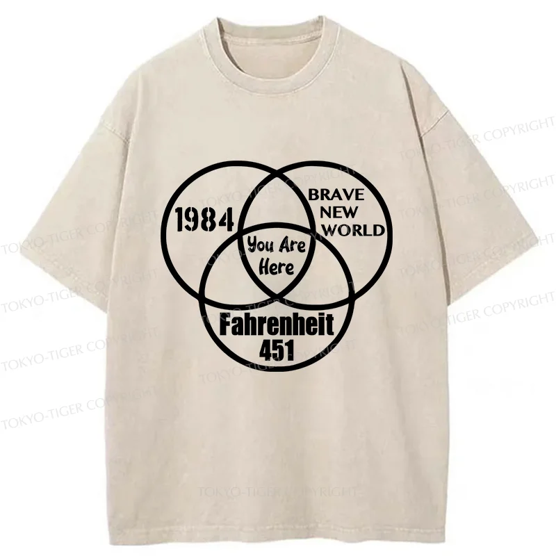 Tokyo-Tiger Multidimensional Thinking And Rebellion Washed T-Shirt