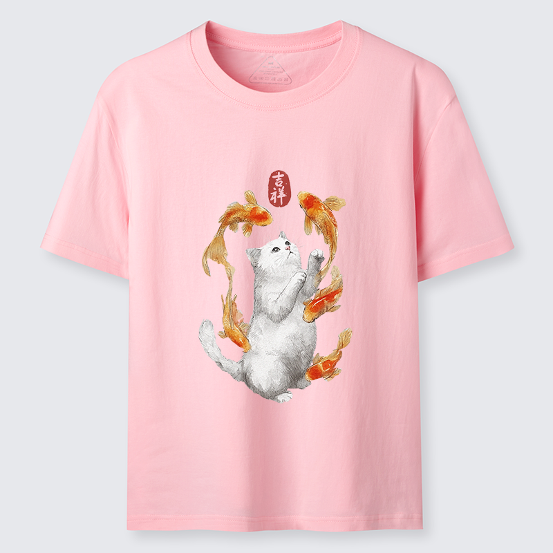 Tokyo-Tiger Zen Cat And The Dancing Fish Classic T-Shirt