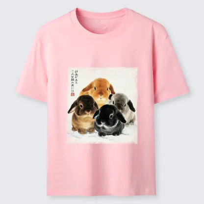 Tokyo-Tiger The Ink Wash Rabbit Is Watching You Classic T-Shirt