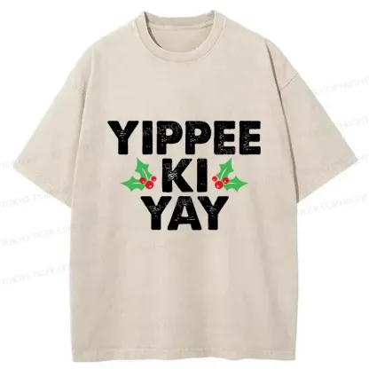 Tokyo-Tiger Christmas Mantra Washed T-Shirt