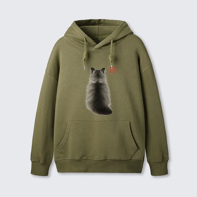 Tokyo-Tiger Cat's Back Ink Painting Classic Hoodie