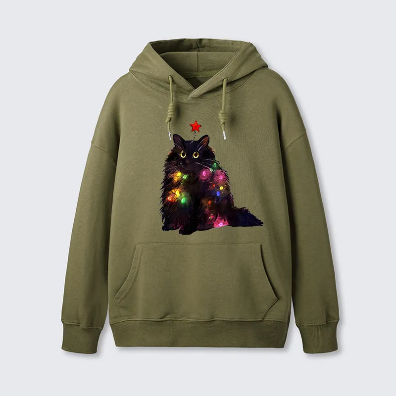 Tokyo-Tiger Christmas Lights Cat Classic Hoodie