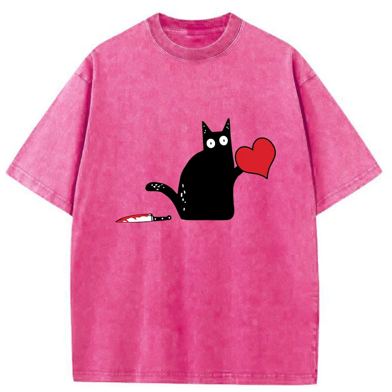 Tokyo-Tiger Give You My Heart Washed T-Shirt