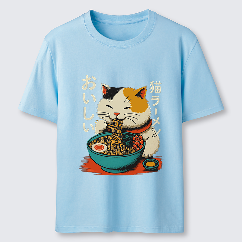 Tokyo-Tiger Cute Eat Eating Japanese Ramen Classic T-Shirt