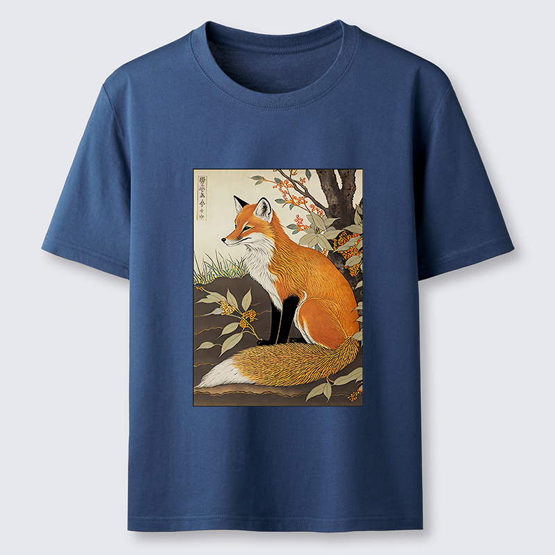 Tokyo-Tiger Ukiyo-e Fox Classic T-Shirt
