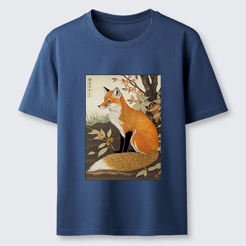 Tokyo-Tiger Ukiyo-e Fox Classic T-Shirt