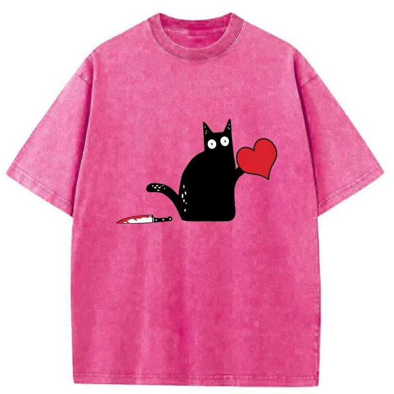 Tokyo-Tiger Give You My Heart Washed T-Shirt
