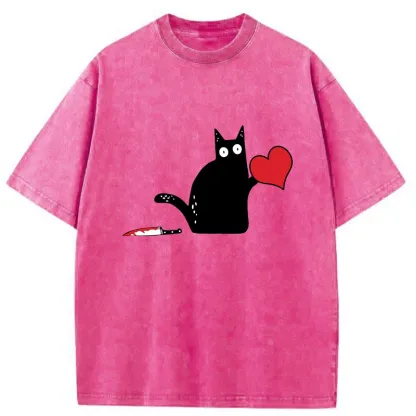 Tokyo-Tiger Give You My Heart Washed T-Shirt