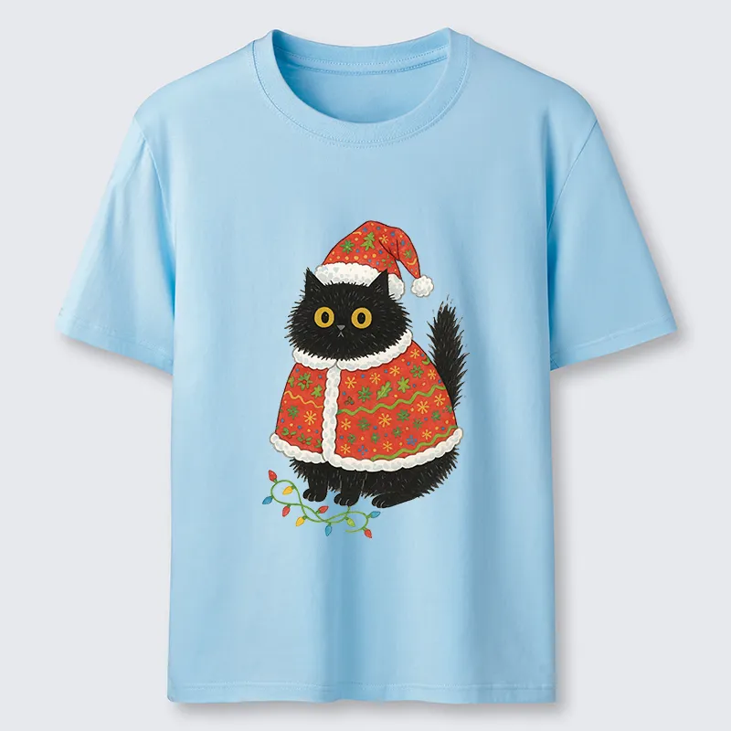 Tokyo-Tiger Cat Wearing Santa Hat Classic T-Shirt