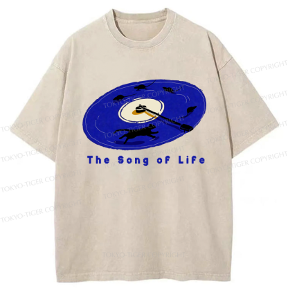 Tokyo-Tiger The Song Of Life Washed T-Shirt