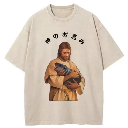 Tokyo-Tiger God's Grace Washed T-Shirt