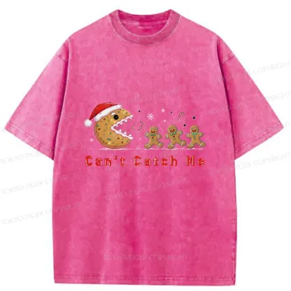 Tokyo-Tiger Eat The Gingerbread Man Washed T-Shirt