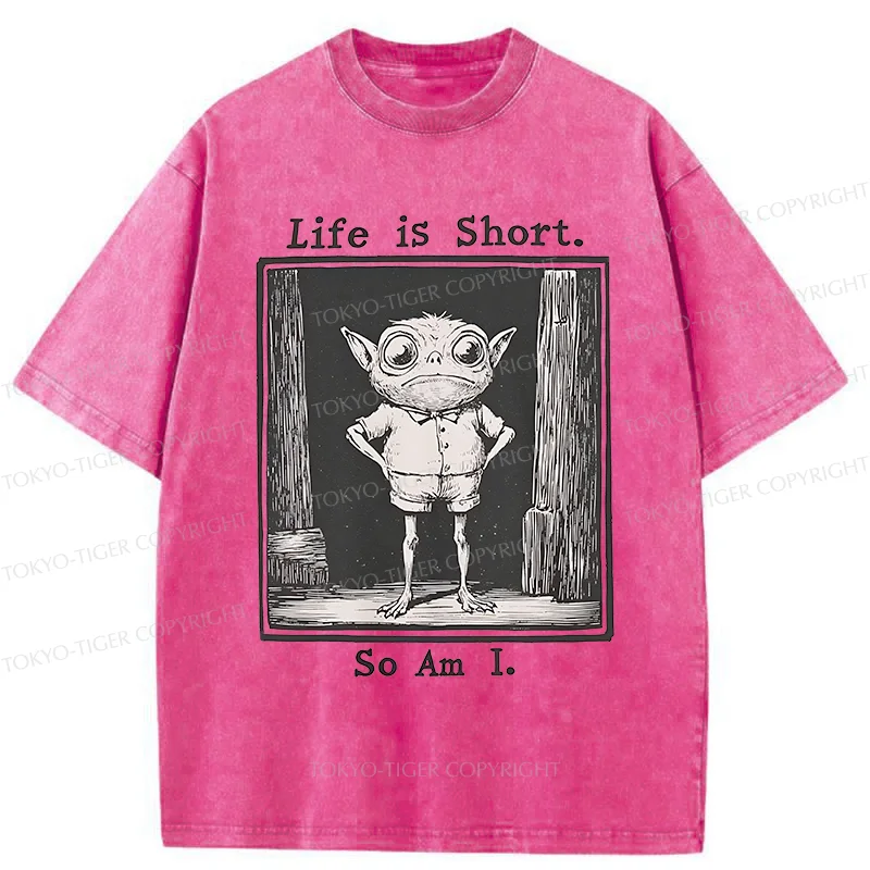 Tokyo-Tiger Short Life Of A Goblin Washed T-Shirt