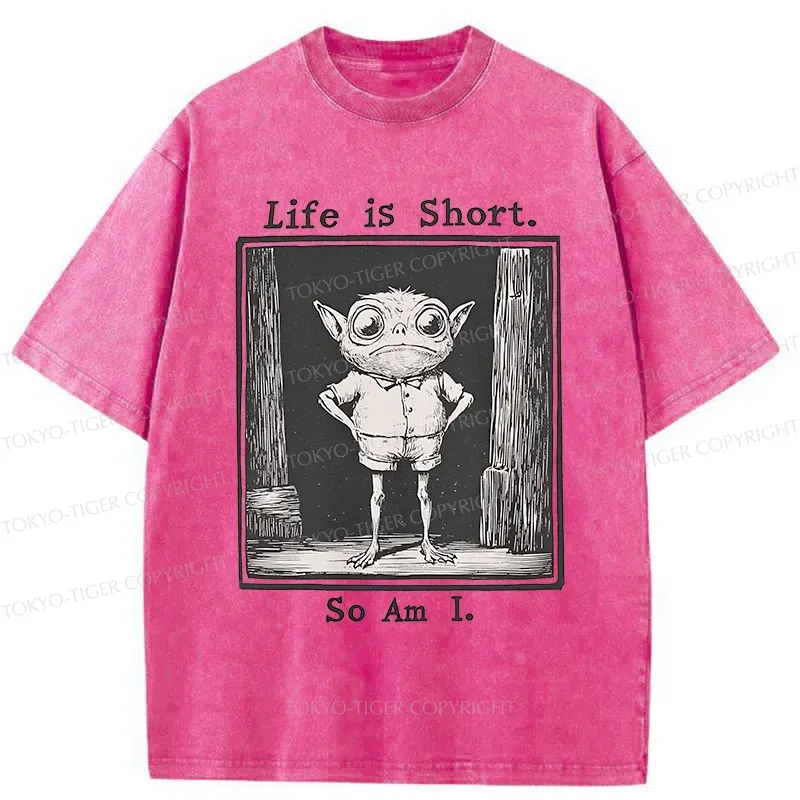 Tokyo-Tiger Short Life Of A Goblin Washed T-Shirt