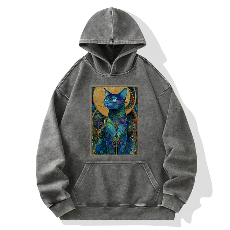 Tokyo-Tiger The Cat’s Plan To Rule Them All Washed Hoodie