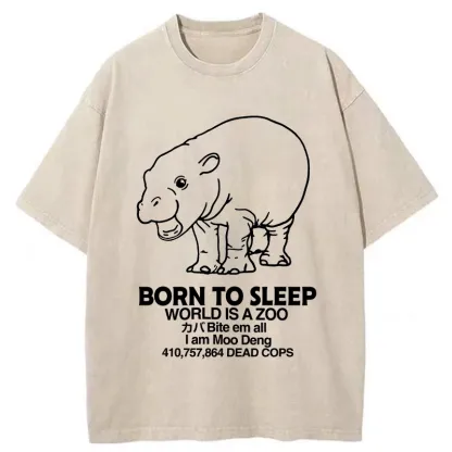 Tokyo-Tiger Born To Sleep Washed T-Shirt