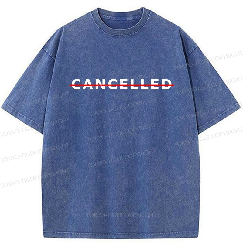 Tokyo-Tiger Cancelled Washed T-Shirt