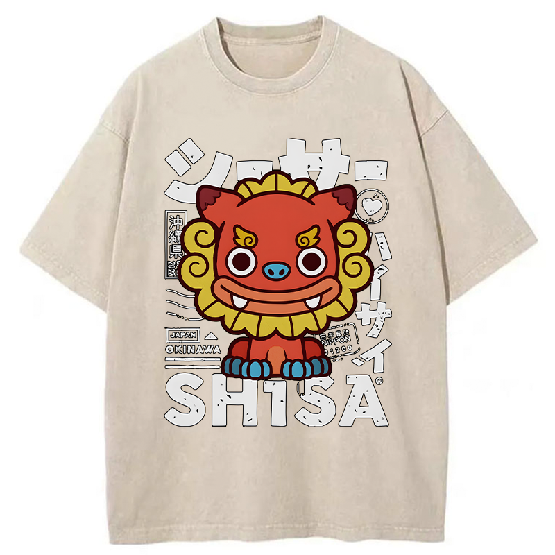 Tokyo-Tiger Okinawa Prefecture Japan Washed T-Shirt
