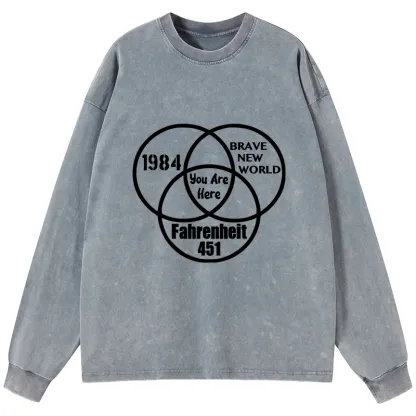 Tokyo-Tiger Multidimensional Thinking And Rebellion Washed Long Sleeve T-Shirt