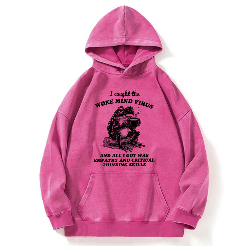Tokyo-Tiger Awakened Thinking Virus Frog Washed Hoodie