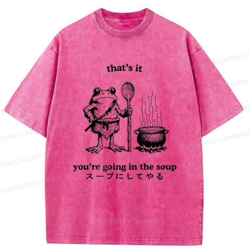 Tokyo-Tiger Fool 're Going In The Soup Washed T-Shirt