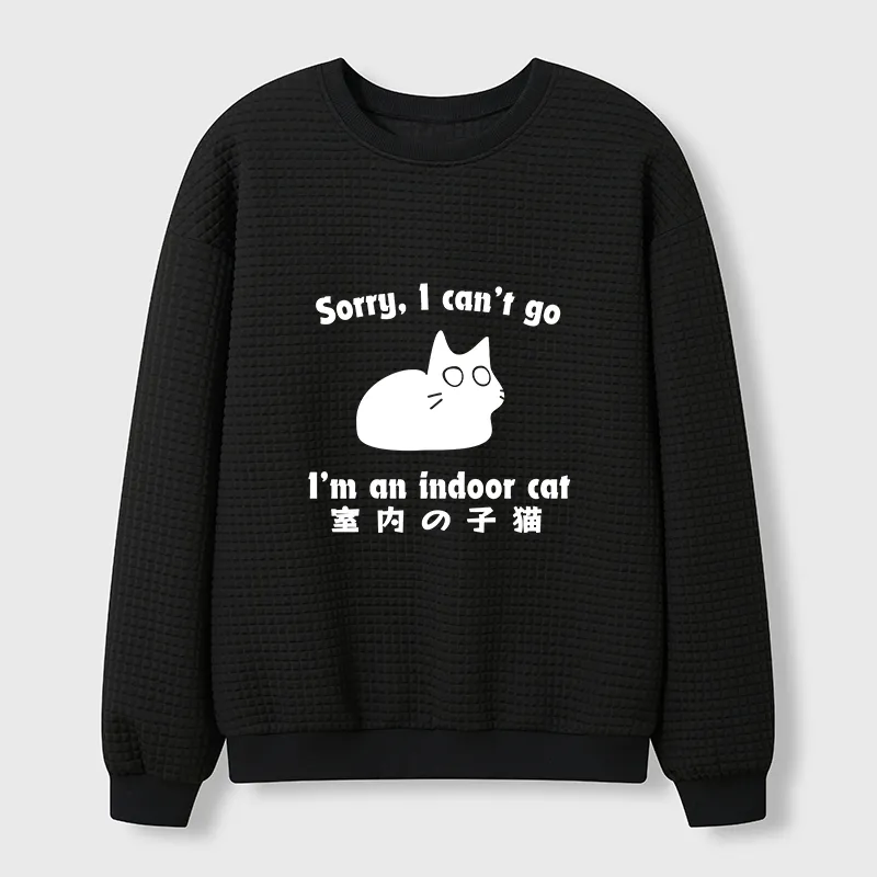 Tokyo-Tiger Indoor Kitten Waffle Sweatshirt