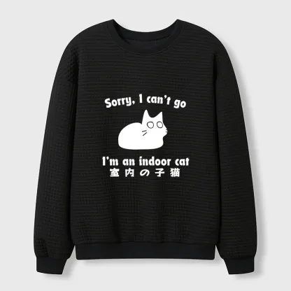 Tokyo-Tiger Indoor Kitten Waffle Sweatshirt