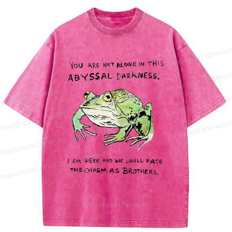 Tokyo-Tiger Support Your Frog Friends Washed T-Shirt