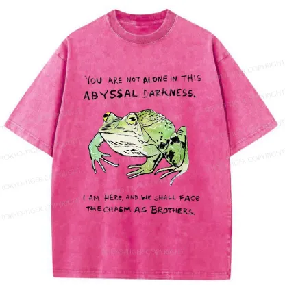 Tokyo-Tiger Support Your Frog Friends Washed T-Shirt