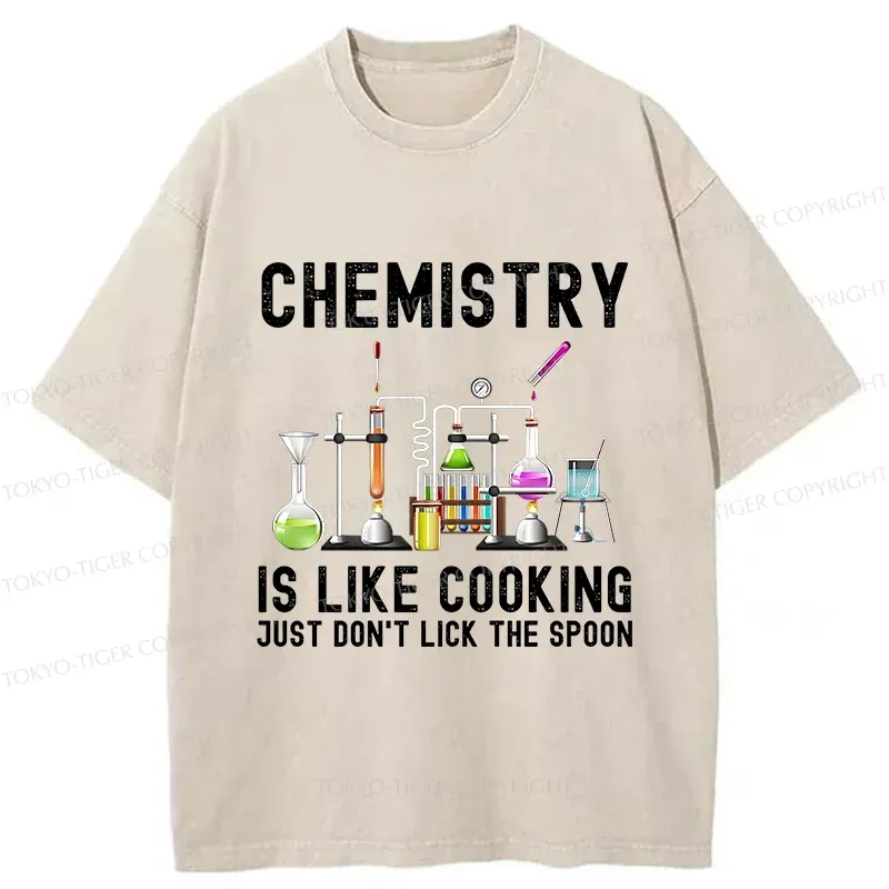 Tokyo-Tiger Interesting Chemistry Washed T-Shirt