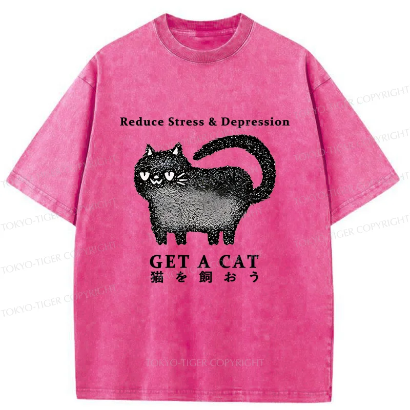 Tokyo-Tiger Adopt A Cat Washed T-Shirt