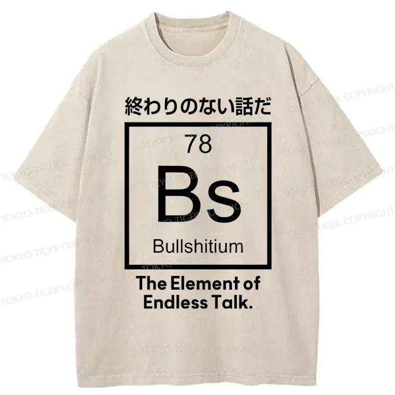 Tokyo-Tiger Endless Element Washed T-Shirt Sale