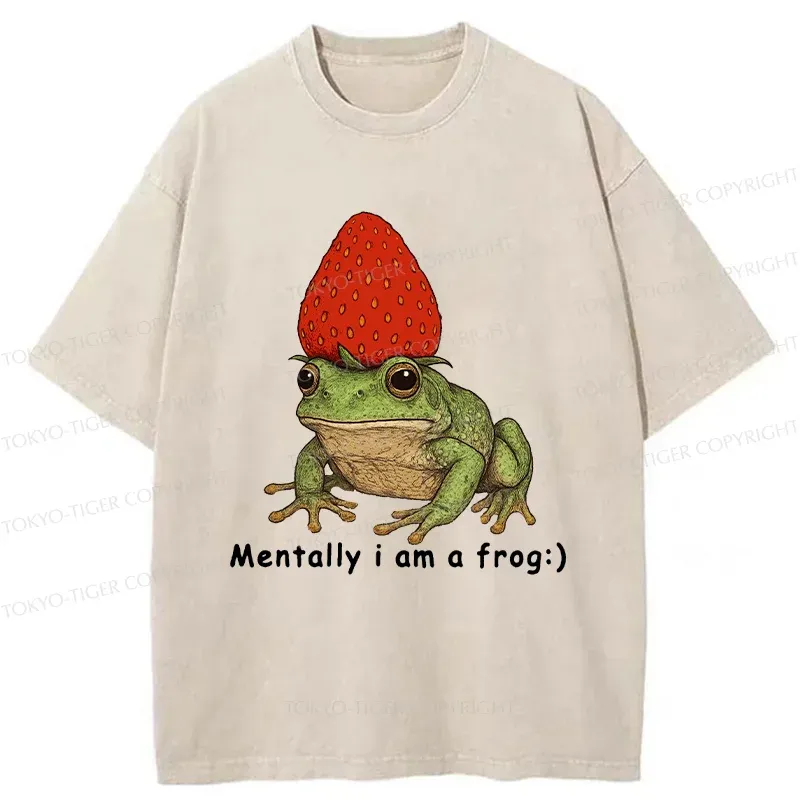 Tokyo-Tiger Strawberry Frog Washed T-Shirt