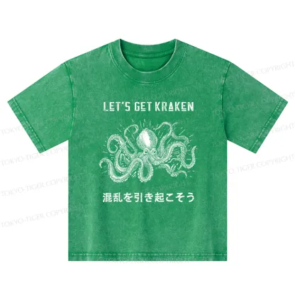 Tokyo-Tiger Funny Octopus：Let’s Get Kraken Washed T-Shirt